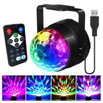 Luzes de Discoteca RGB com Efeitos de Ritmo e Velocidade Controlada DLED03