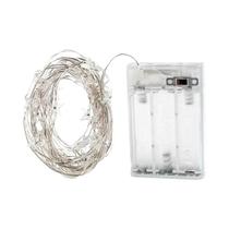 Luzes De Fada De 60 Estrelas Operadas Por Bateria, Fio De Cobre Prateado De 10 Pés Para Festas De