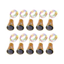 Luzes De Fada De Fio De Cobre Solar 10 20 LEDs Luz De Corda Para Garrafa De Vinho Em Formato De