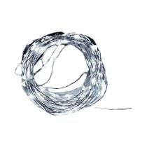 Luzes De Fada De Fio Prateado Com Bateria Para Decoração De Jardim, Casamento, Natal E Feriados