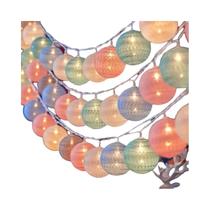 Luzes De Fada Em Cordão De Algodão Com Lâmpadas LED Para Decoração De Quarto, Natal, Halloween,
