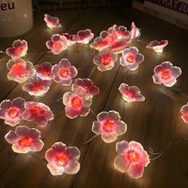Luzes De Fada Em Forma De Flor De Cerejeira Rosa 3M 30 LEDs Alimentadas Por Bateria Decoração De