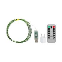 Luzes De Fada Impermeáveis Verdes 200M 8 Modos Controle Remoto Para Natal Halloween Casamento Quarto