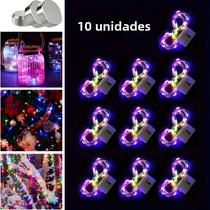 Luzes De Fada LED À Prova d'Água 10 Peças Com Fio Prateado Alimentadas Por Bateria Para Decoração Luzes De Fada LED À Prova d'Água 10 Peças Com Fio Prateado Alimentadas Por Bateria Para Decoração