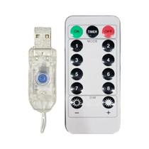 Luzes De Fada LED Para Casamento Ao Ar Livre, 8 Modos, Cortina USB, Decoração Para Árvore De Natal E