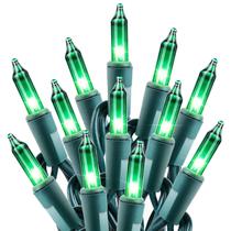 Luzes de Fada Minetom Dia de São Patrício - 100 Lâmpadas Verdes (27 Pés)