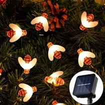 Luzes de Fada Solar Bee - 30 LEDs, 4,5m, à Prova D'Água