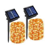 Luzes De Fada Solares À Prova d'Água Para Exterior, 8 Modos, Luzes De Cordão Solares Para Jardim,