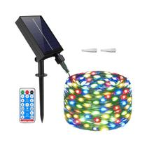 Luzes De Fada Solares LED Para Exterior, Fio De Couro, 100m 50m 30m 20m, Para Jardim, Casamento E Luzes De Fada Solares LED Para Exterior, Fio De Couro, 100m 50m 30m 20m, Para Jardim, Casamento E