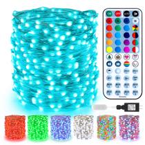 Luzes de fadas de Natal BrizLabs 20m 200 LED com RGB remoto Luzes de fadas de Natal BrizLabs 20m 200 LED com RGB remoto