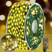 Luzes de fadas de Natal KNONEW 400FT 1200 LED branco quente