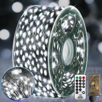 Luzes de fadas de Natal KNONEW 400FT 1200 LED Cool White Luzes de fadas de Natal KNONEW 400FT 1200 LED Cool White