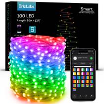 Luzes de fadas inteligentes BrizLabs 10m 100 LED RGB WiFi com Alexa/Google Luzes de fadas inteligentes BrizLabs 10m 100 LED RGB WiFi com Alexa/Google