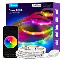 Luzes de faixa de LED Govee Smart RGBIC 20m com Alexa e Google Luzes de faixa de LED Govee Smart RGBIC 20m com Alexa e Google
