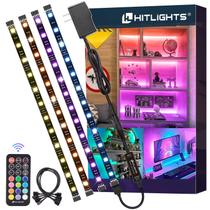 Luzes de faixa de LED HitLights 4 pré-cortadas 30 cm/120 cm RGB 5050