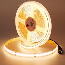 Luzes de faixa de LED JOYLIT 24V COB 3000K, branco quente, 16,4 pés