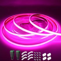 Luzes de faixa de LED LEDENET COB rosa 480LEDs/m 5m à prova d'água