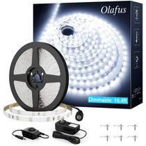 Luzes de faixa de LED Olafus White 5m reguláveis 12V 6000K 300 LEDs