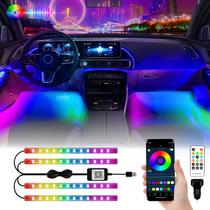 Luzes de faixa de LED YM E-Brightt RGB para controle de aplicativos de carro 12V