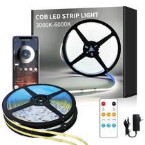 Luzes de faixa LED Yeewhale COB 30m 6000K DC 24V reguláveis Luzes de faixa LED Yeewhale COB 30m 6000K DC 24V reguláveis