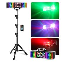 Luzes de Festa DJ Telbum com Suporte - LED RGBW Ativadas por Som