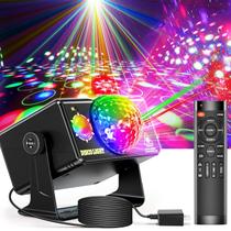 Luzes de festa, luzes de discoteca de DJ, luz estroboscópica de DJ de 3 lentes, luzes de palco ativadas por som para Natal, decorações de Halloween, presente, aniversário, casamento, karaokê, bar KTV (versão de fundo) Luzes de festa, luzes de discoteca de DJ, luz estroboscópica de DJ de 3 lentes, luzes de palco ativadas por som para Natal, decorações de Halloween, presente, aniversário, casamento, karaokê, bar KTV (versão de fundo)