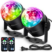 Luzes de festa Pacote com 2 luzes de festa NEQUARE Disco Ball DJ