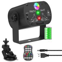 Luzes de festa Qajok DJ Disco Light RGB LED Strobe com controle remoto