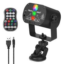 Luzes de festa Qajok DJ Laser RGB LED Disco com controle remoto