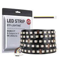 Luzes de fita LED BTF-LIGHTING RGBCCT 5050SMD RGBWW 16,4 pés