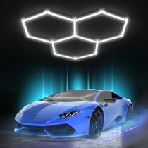 Luzes de garagem hexagonais Litezone 96W 11520LM 6500K para garagem