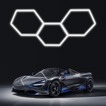 Luzes de garagem LED LZHOME Hexagon 15900LM 5000K, pacote com 16