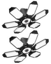 Luzes de garagem LED que adicionam um pacote de 2 luzes de garagem super brilhantes de 20000 Lm