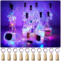 Luzes de garrafa de vinho Aluan, pacote com 10, 20 LED Christmas Fairy Luzes de garrafa de vinho Aluan, pacote com 10, 20 LED Christmas Fairy