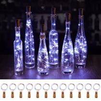 Luzes de garrafa de vinho Brightown, pacote com 10, 20 LED à prova d'água