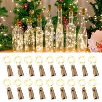 Luzes de garrafa de vinho Etinga Etinga, 20 LEDs Fairy 2m, pacote com 18 Luzes de garrafa de vinho Etinga Etinga, 20 LEDs Fairy 2m, pacote com 18
