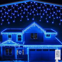 Luzes de gelo de Natal Joomer 9,5 m à prova d'água 200 LED azuis