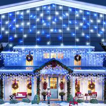 Luzes de gelo de Natal Nielfoi 30m 1216 LED 8 modos