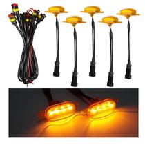 Luzes de grade de carro Dickno 5PCS LED âmbar brilhante F150 F250 F350