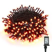 Luzes de Halloween BrizLabs 240 LED 24 m laranja à prova d'água Luzes de Halloween BrizLabs 240 LED 24 m laranja à prova d'água