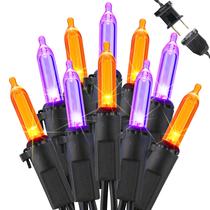 Luzes de Halloween Brizled 100 LED roxo e laranja 10m