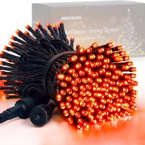 Luzes de Halloween JMEXSUSS 200 LED laranja 20m ao ar livre