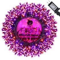 Luzes de Halloween Jnaurb Laranja Roxo 35m 300 LED 8 modos