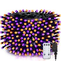 Luzes de Halloween Minetom 200 LED roxo e laranja 20m