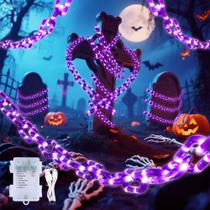 Luzes de Halloween MYGOTO 10.5FT 175 LED Chains roxas Luzes de Halloween MYGOTO 10.5FT 175 LED Chains roxas