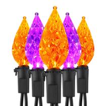 Luzes de Halloween ODEETRONIC Laranja Roxo 6m 60 LED 120V