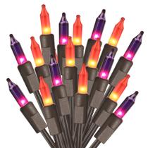 Luzes de Halloween ODEETRONIC Roxo Laranja 6,6 m 100 lâmpadas