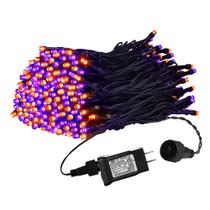 Luzes de Halloween Weillsnow 200 LED 20m roxo e laranja 8 modos Luzes de Halloween Weillsnow 200 LED 20m roxo e laranja 8 modos