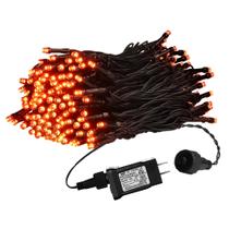 Luzes de Halloween Weillsnow Orange 20m 200 LED à prova d'água Luzes de Halloween Weillsnow Orange 20m 200 LED à prova d'água