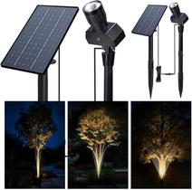 Luzes de Holofote Solar Varmtalys 2 Unidades à Prova d'Água Ajustáveis Luzes de Holofote Solar Varmtalys 2 Unidades à Prova d'Água Ajustáveis